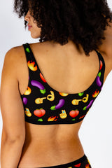 The Emoji After Party | Emoji Patterned Bralette - Shinesty