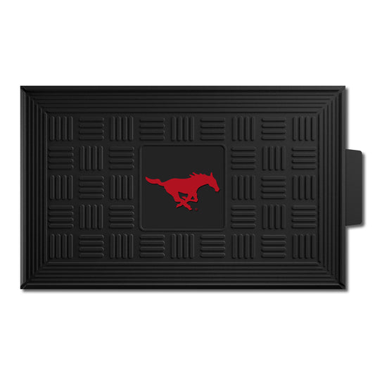 SMU Mustangs Heavy Duty Vinyl Medallion Door Mat - 19.5in. x 31in.