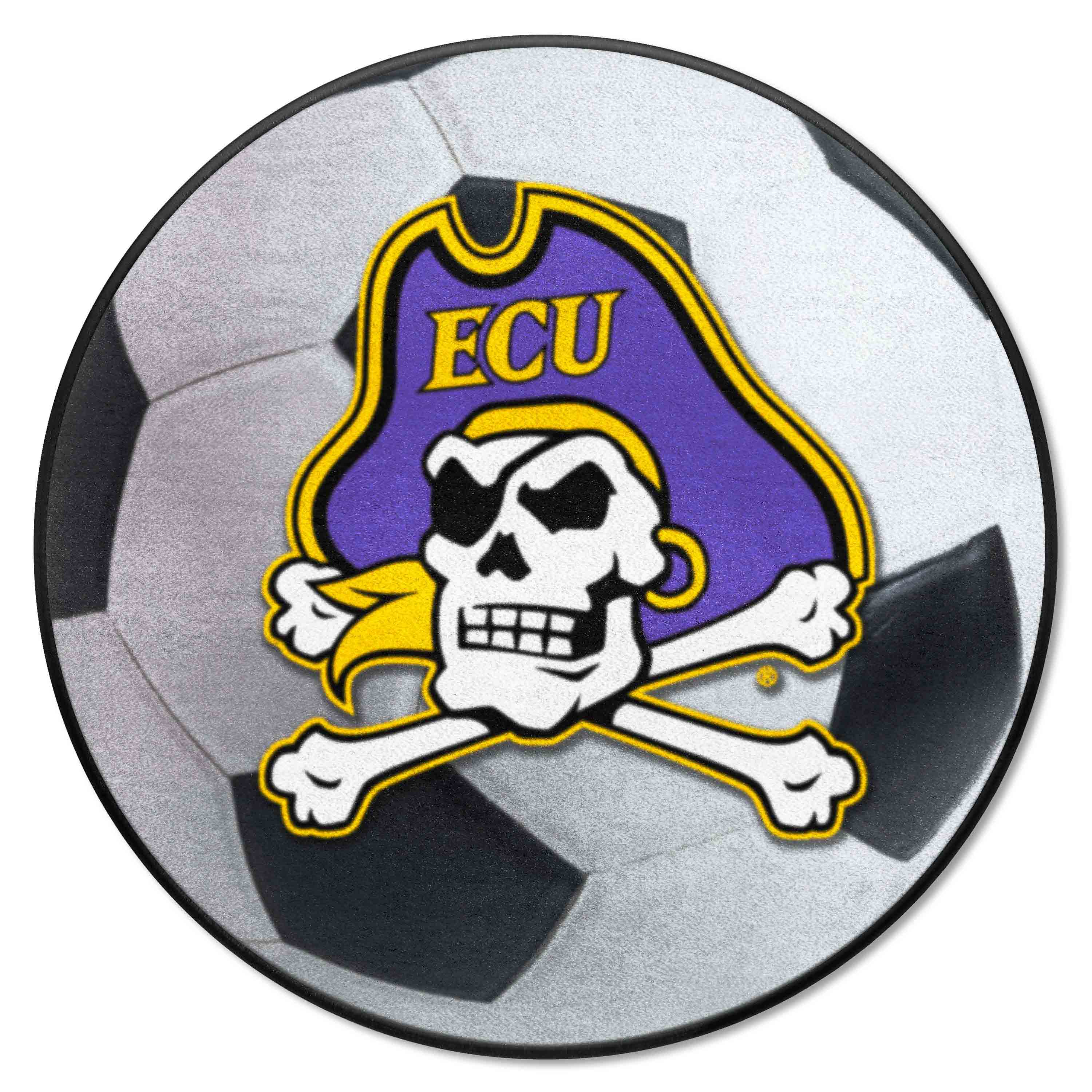 East Carolina Pirates Soccer Ball Rug - 27in. Diameter