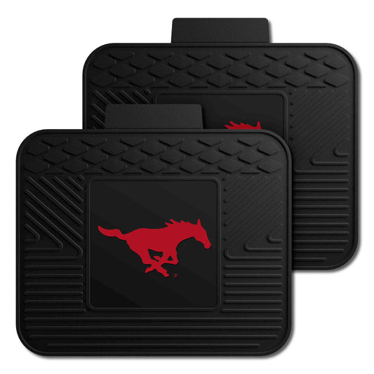 SMU Mustangs Back Seat Car Utility Mats - 2 Piece Set