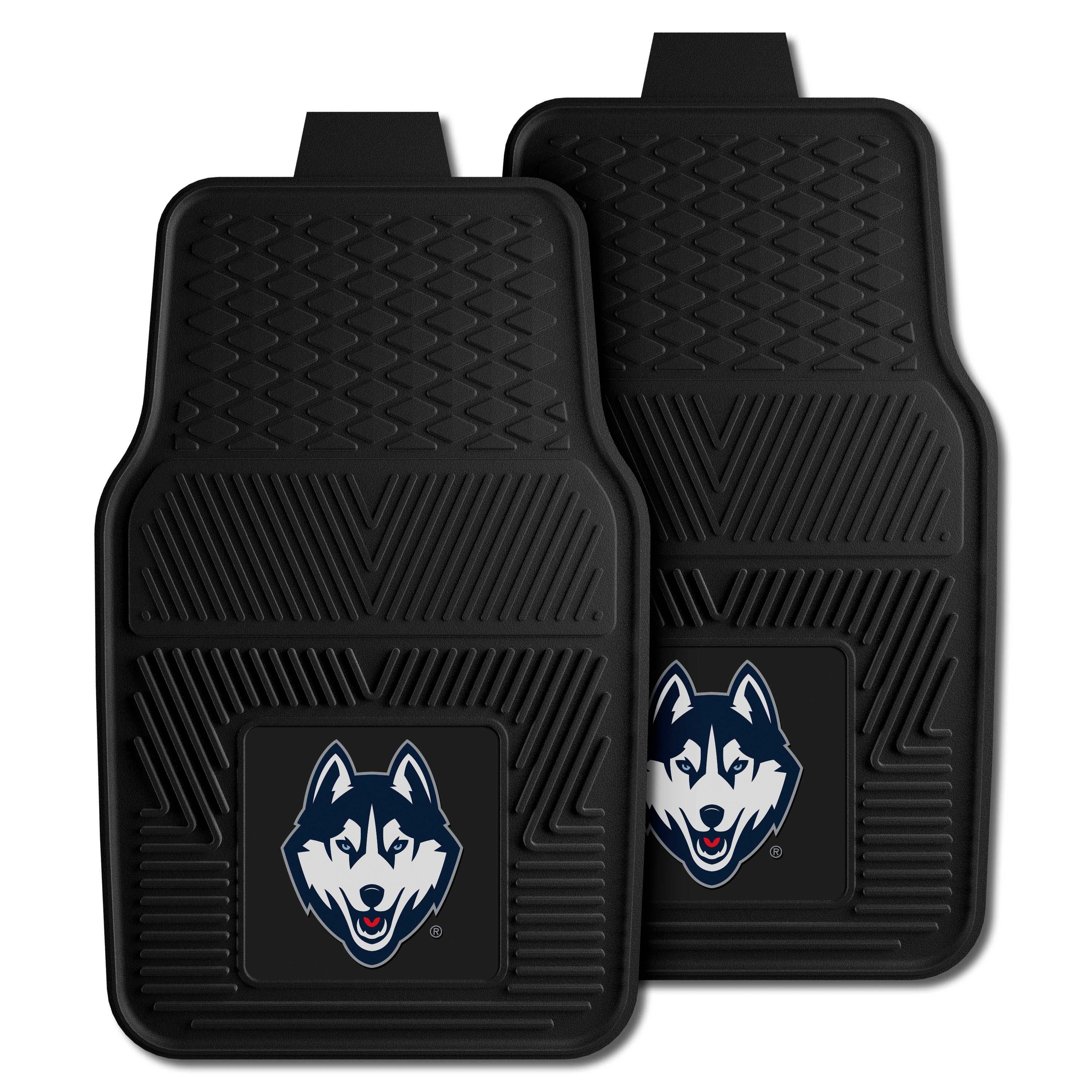 UConn Huskies Heavy Duty Car Mat Set - 2 Pieces