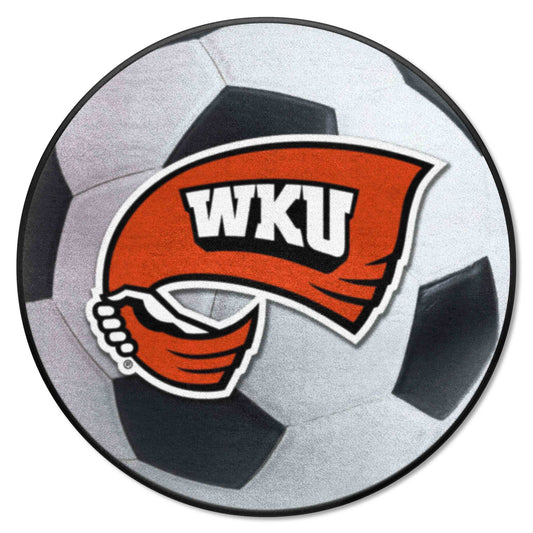 Western Kentucky Hilltoppers Soccer Ball Rug - 27in. Diameter