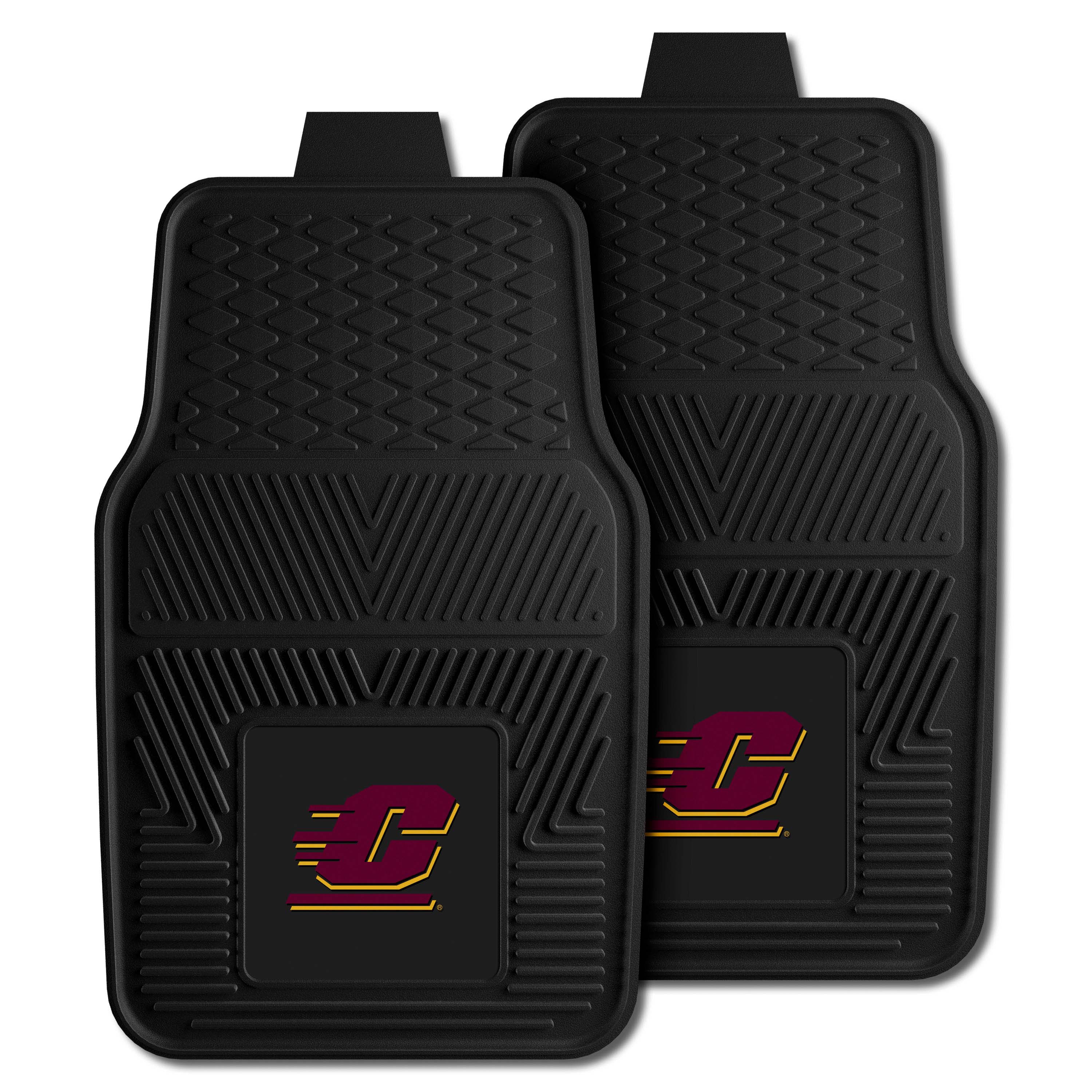 Central Michigan Chippewas Heavy Duty Car Mat Set - 2 Pieces