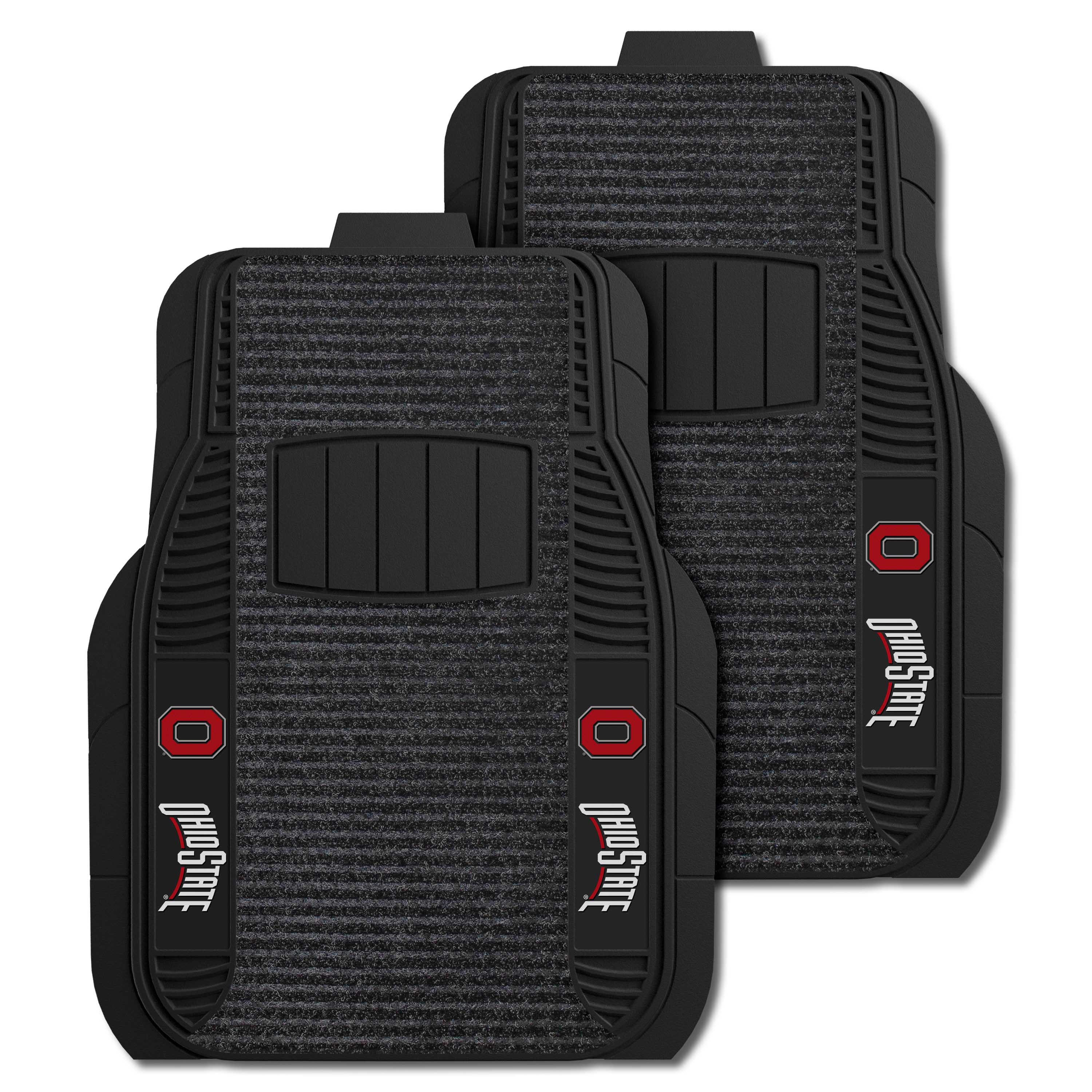 Ohio State Buckeyes 2 Piece Deluxe Car Mat Set