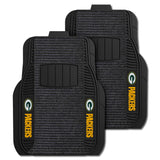 Green Bay Packers 2 Piece Deluxe Car Mat Set - Green Bay Packers