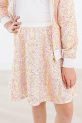 SALE Spring Rainbow Sequin Twirl Skirt