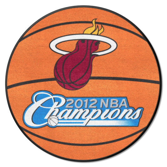 Miami Heat 2012 NBA Champions Basketball Rug - 27in. Diameter