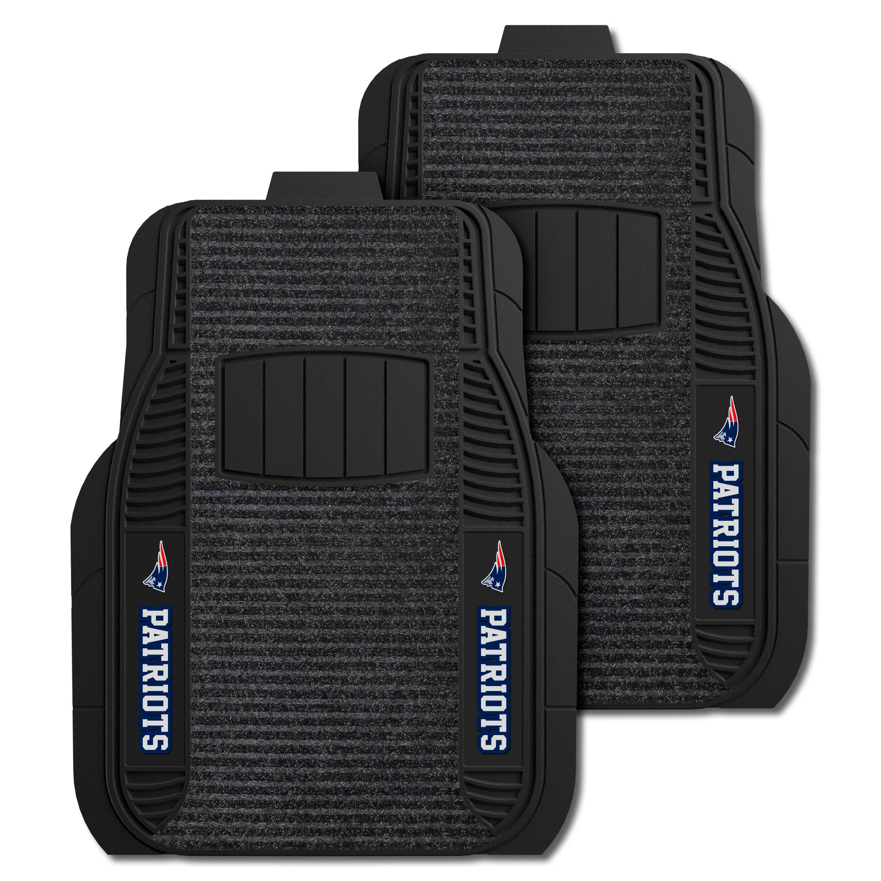 New England Patriots 2 Piece Deluxe Car Mat Set