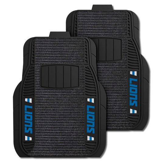 Detroit Lions 2 Piece Deluxe Car Mat Set