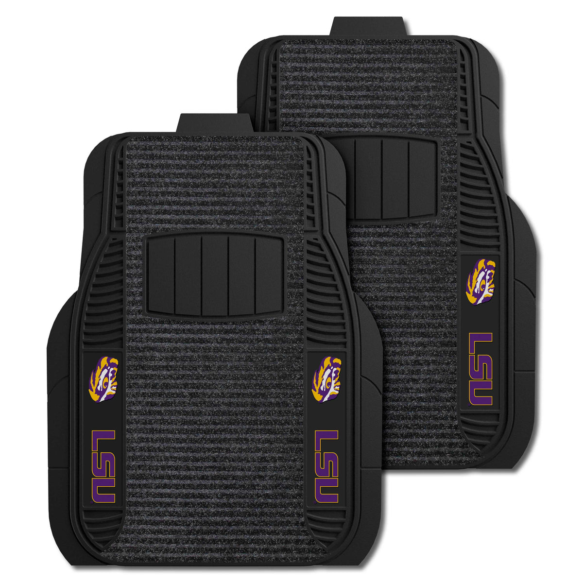 LSU Tigers 2 Piece Deluxe Car Mat Set