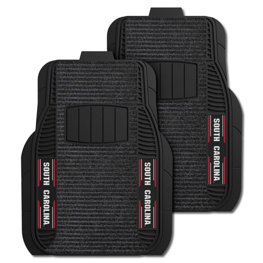 South Carolina Gamecocks 2 Piece Deluxe Car Mat Set