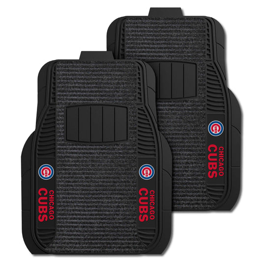 Chicago Cubs 2 Piece Deluxe Car Mat Set - Chicago Cubs