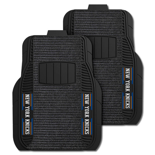 New York Knicks 2 Piece Deluxe Car Mat Set - New York Knicks