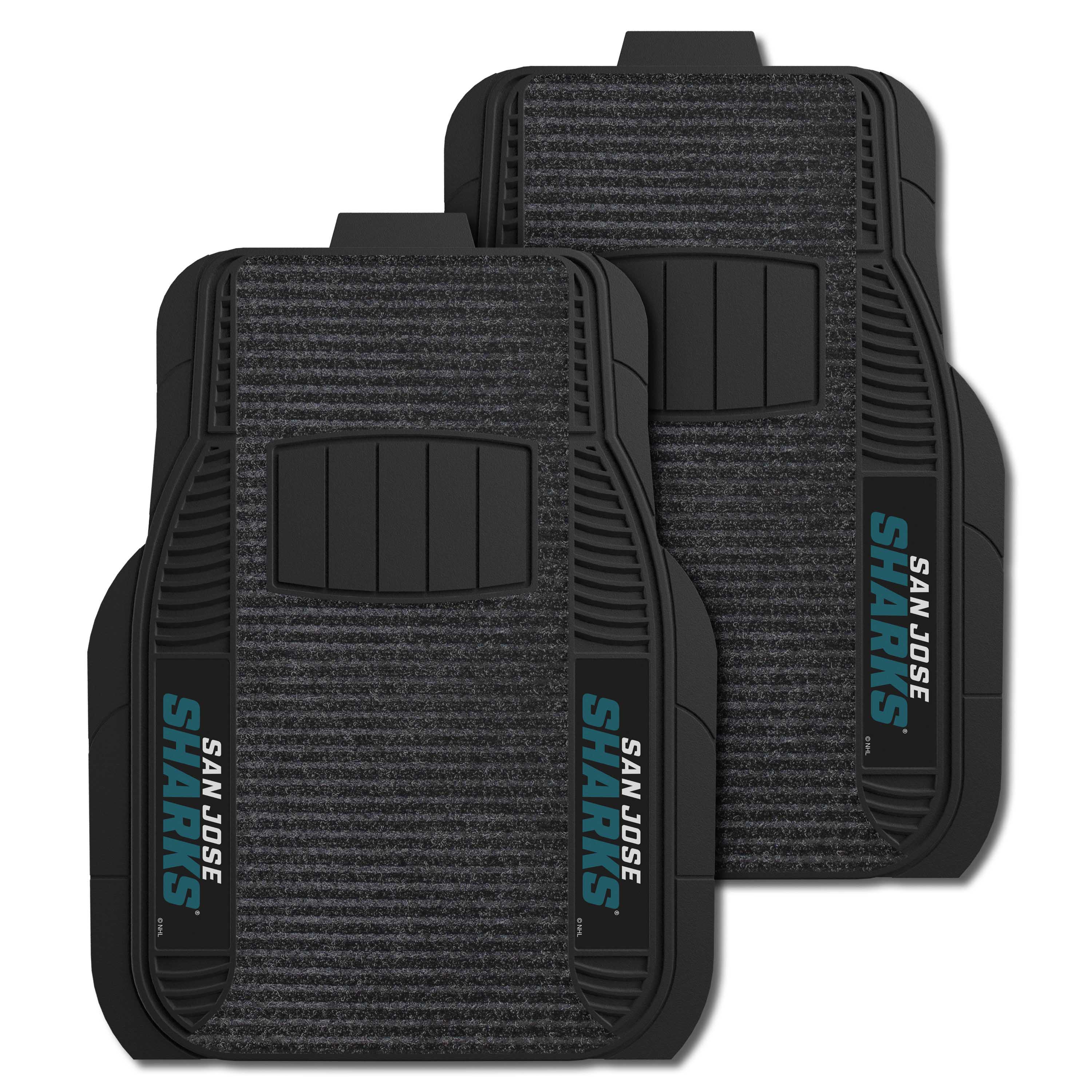 San Jose Sharks 2 Piece Deluxe Car Mat Set