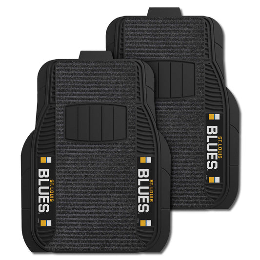 St. Louis Blues 2 Piece Deluxe Car Mat Set