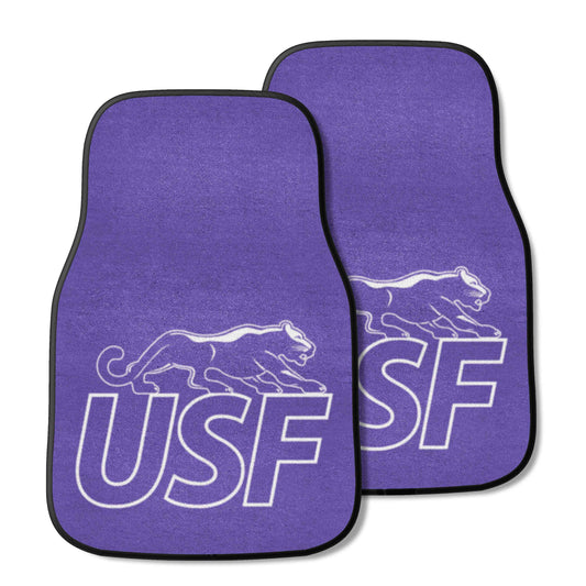 Sioux Falls Cougars Front Carpet Car Mat Set - 2 Pieces