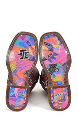 Tin Haul Little Girls Prismatic Ikat Sole