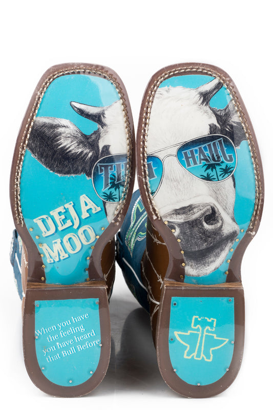 Tin Haul Womens Hands Off With Deja Moo Sole