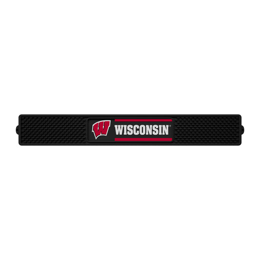 Wisconsin Badgers Bar Drink Mat - 3.25in. x 24in.