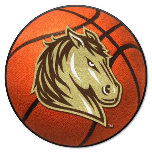 Southwest Minnesota State Mustangs Basketball Rug - 27in. Diameter