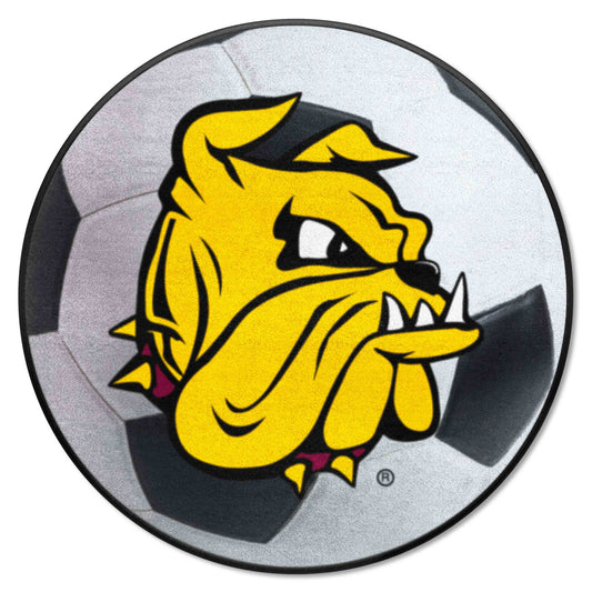 Minnesota-Duluth Bulldogs Soccer Ball Rug - 27in. Diameter - Minnesota-Duluth