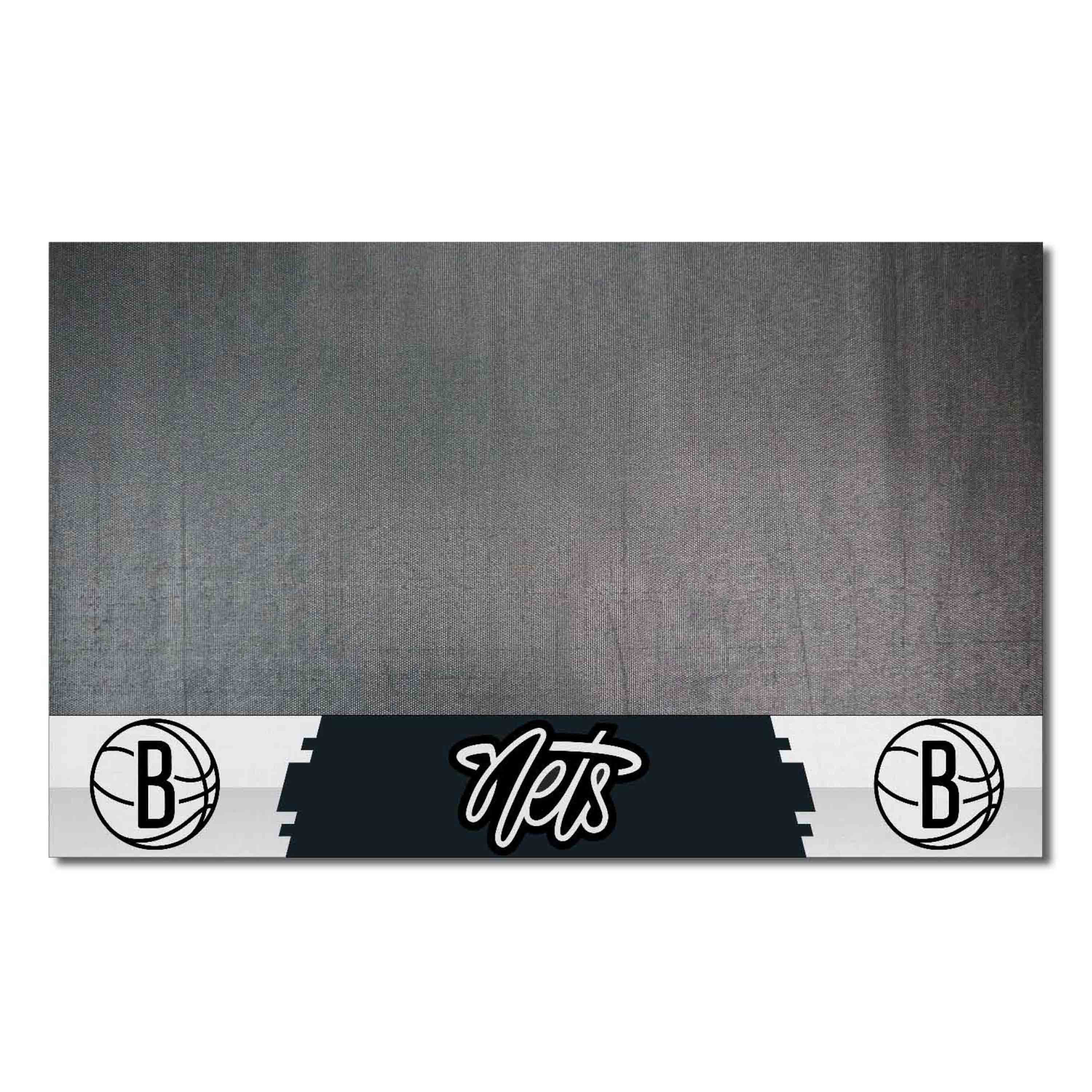 Brooklyn Nets Vinyl Grill Mat - 26in. x 42in. - Brooklyn Nets