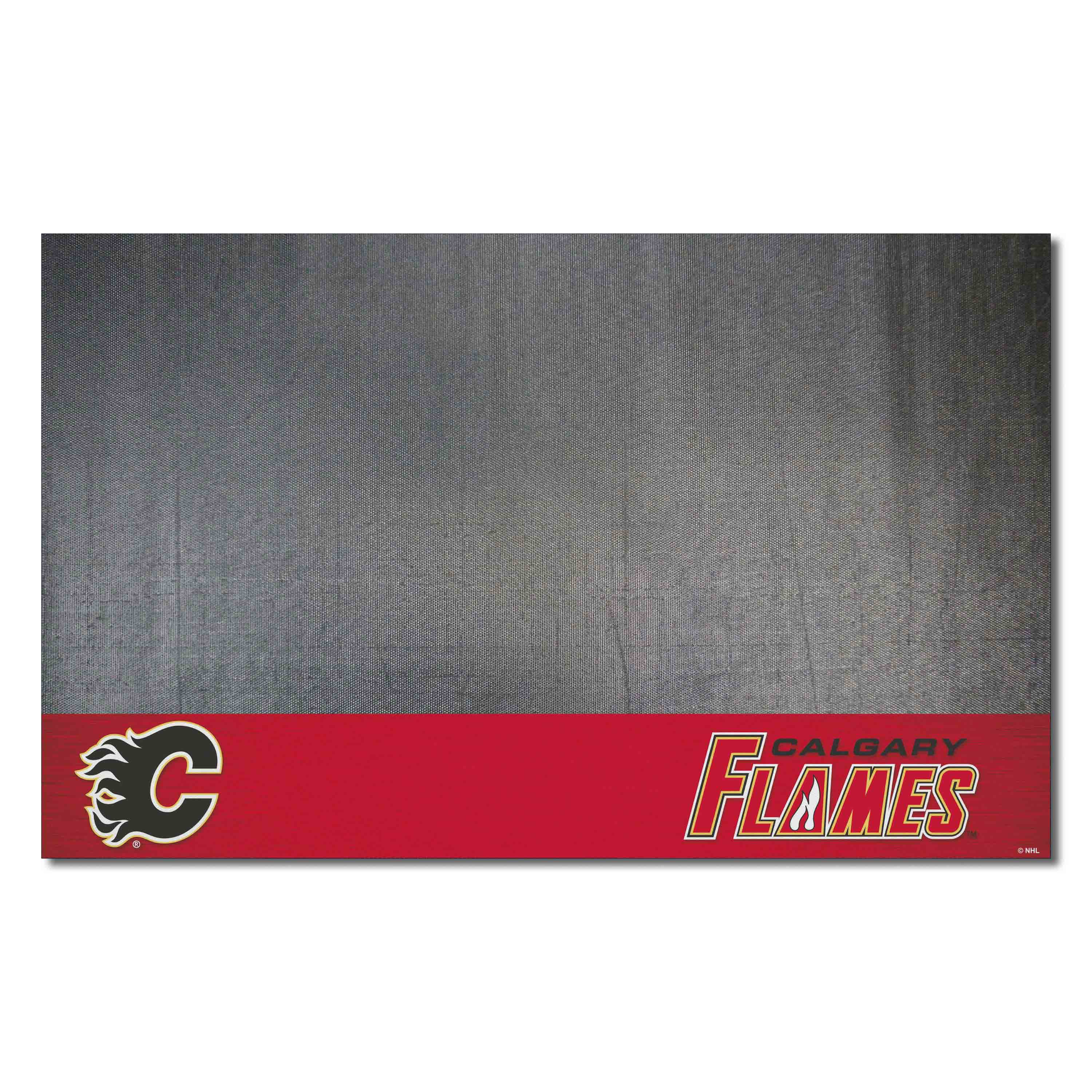 Calgary Flames Vinyl Grill Mat - 26in. x 42in. - Calgary Flames