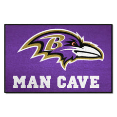 Baltimore Ravens Man Cave Starter Mat Accent Rug - 19in. x 30in. - Baltimore Ravens