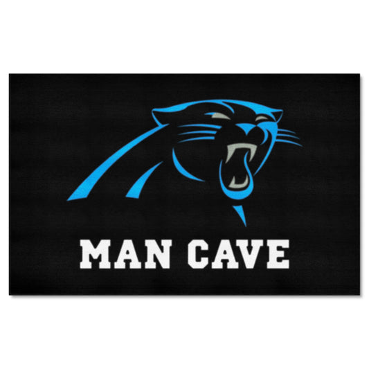 Carolina Panthers Man Cave Ulti-Mat Rug - 5ft. x 8ft. - Carolina Panthers