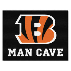 Cincinnati Bengals Man Cave All-Star Rug - 34 in. x 42.5 in.