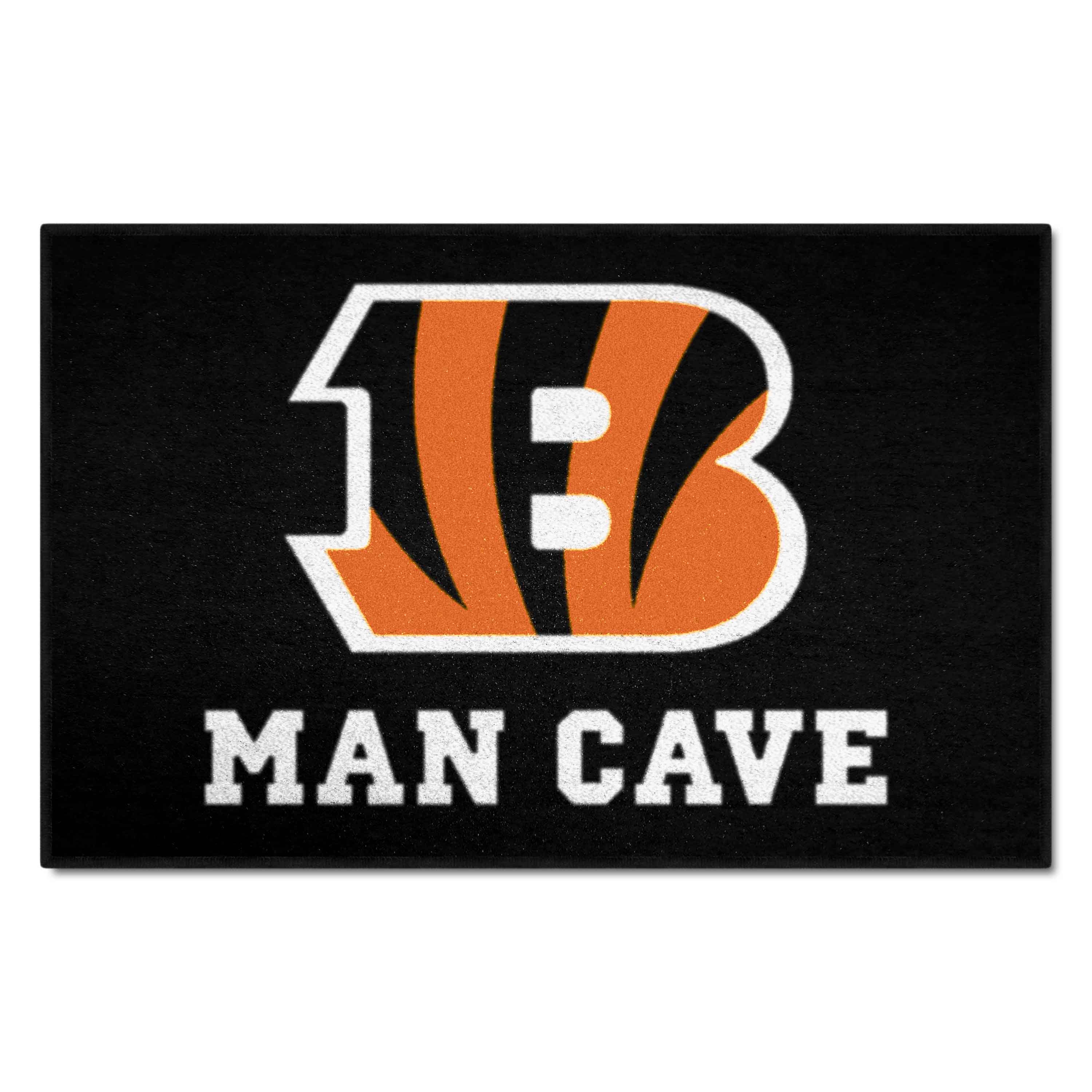 Cincinnati Bengals Man Cave Starter Mat Accent Rug - 19in. x 30in.