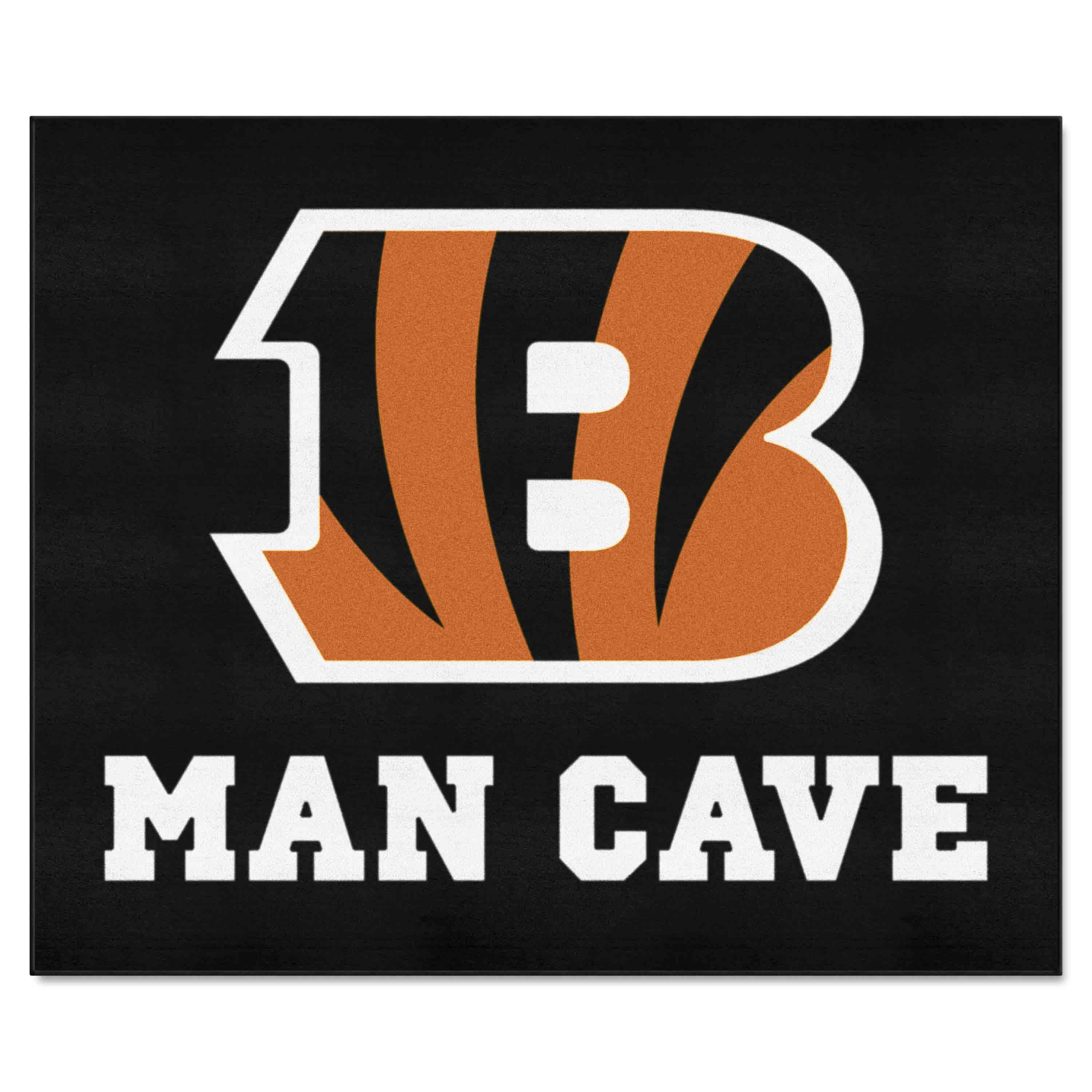 Cincinnati Bengals Man Cave Tailgater Rug - 5ft. x 6ft.