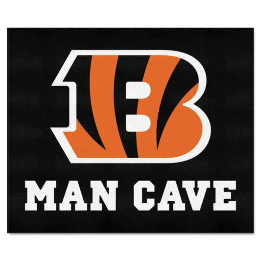 Cincinnati Bengals Man Cave Tailgater Rug - 5ft. x 6ft.