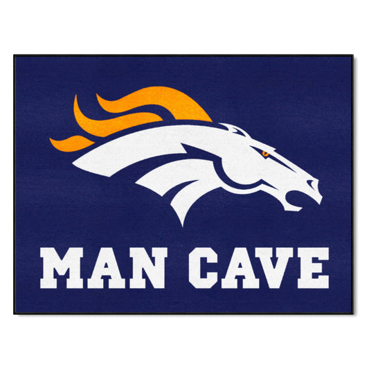 Denver Broncos Man Cave All-Star Rug - 34 in. x 42.5 in. - Denver Broncos