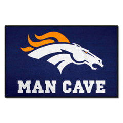 Denver Broncos Man Cave Starter Mat Accent Rug - 19in. x 30in.