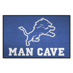 Detroit Lions Man Cave Starter Mat Accent Rug - 19in. x 30in.