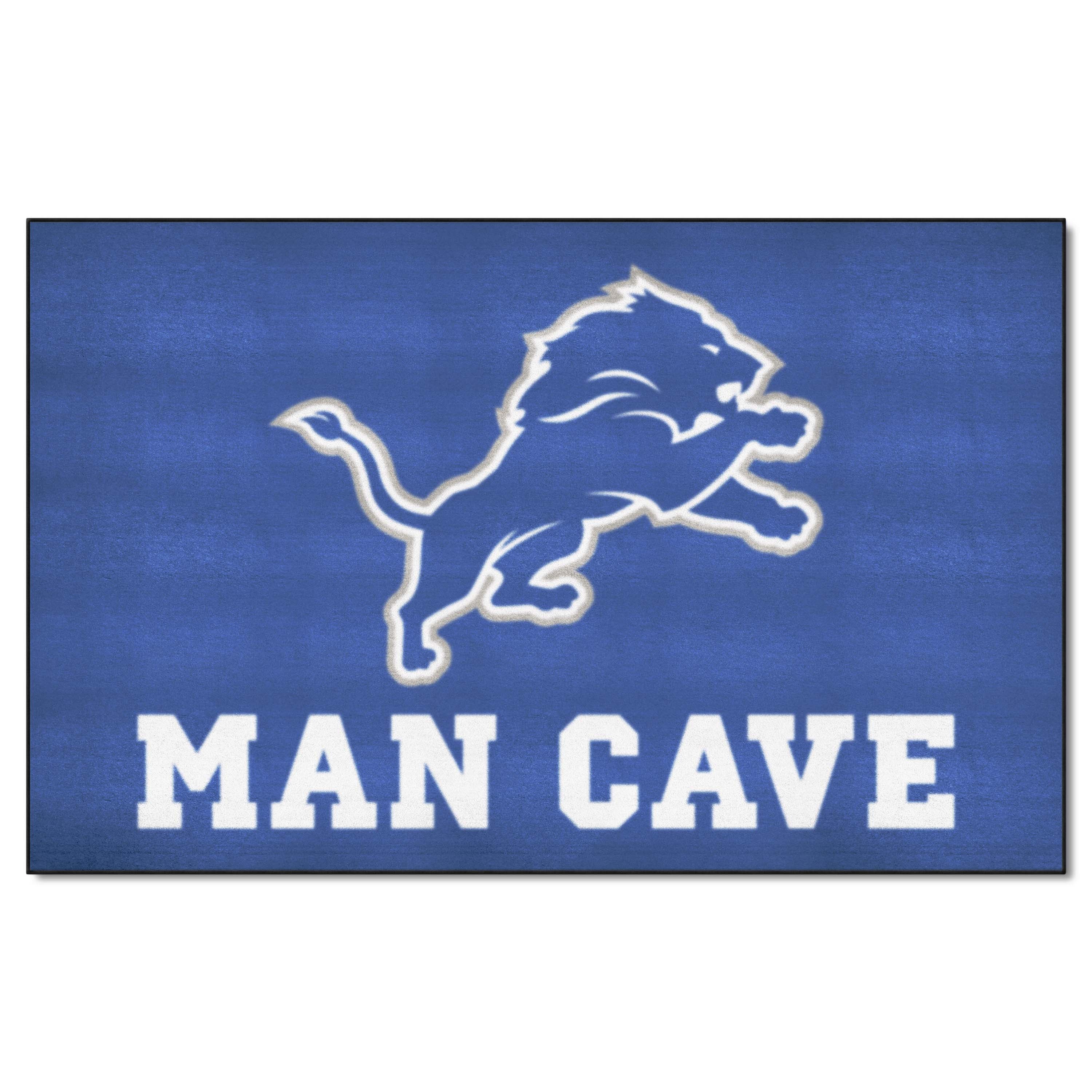 Detroit Lions Man Cave Ulti-Mat Rug - 5ft. x 8ft.