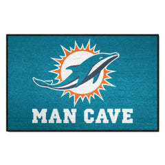 Miami Dolphins Man Cave Starter Mat Accent Rug - 19in. x 30in.