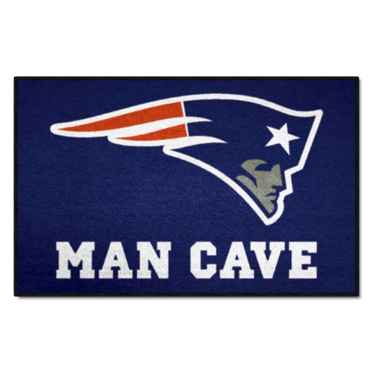 New England Patriots Man Cave Starter Mat Accent Rug - 19in. x 30in. - New England Patriots