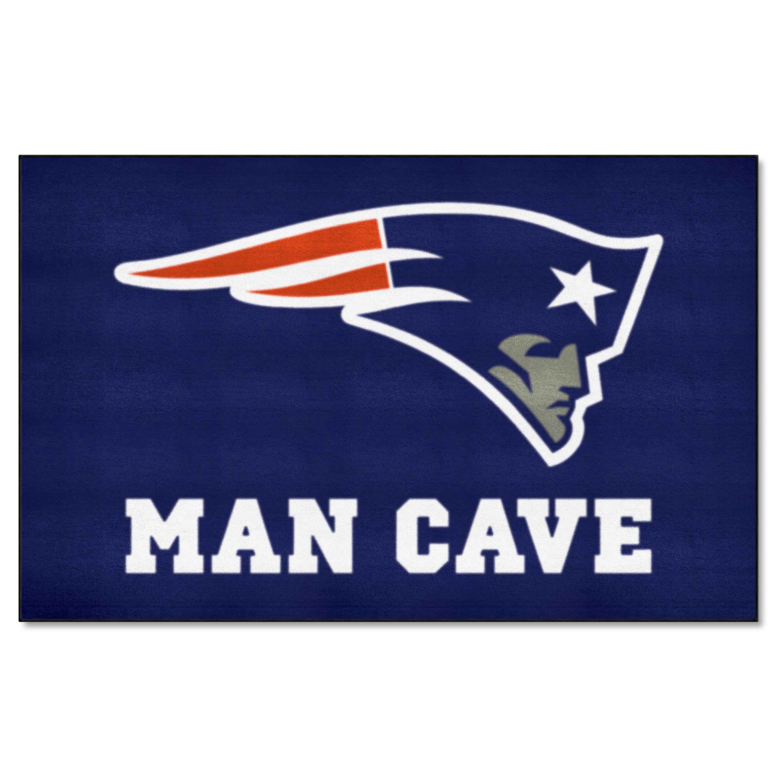 New England Patriots Man Cave Ulti-Mat Rug - 5ft. x 8ft. - New England Patriots