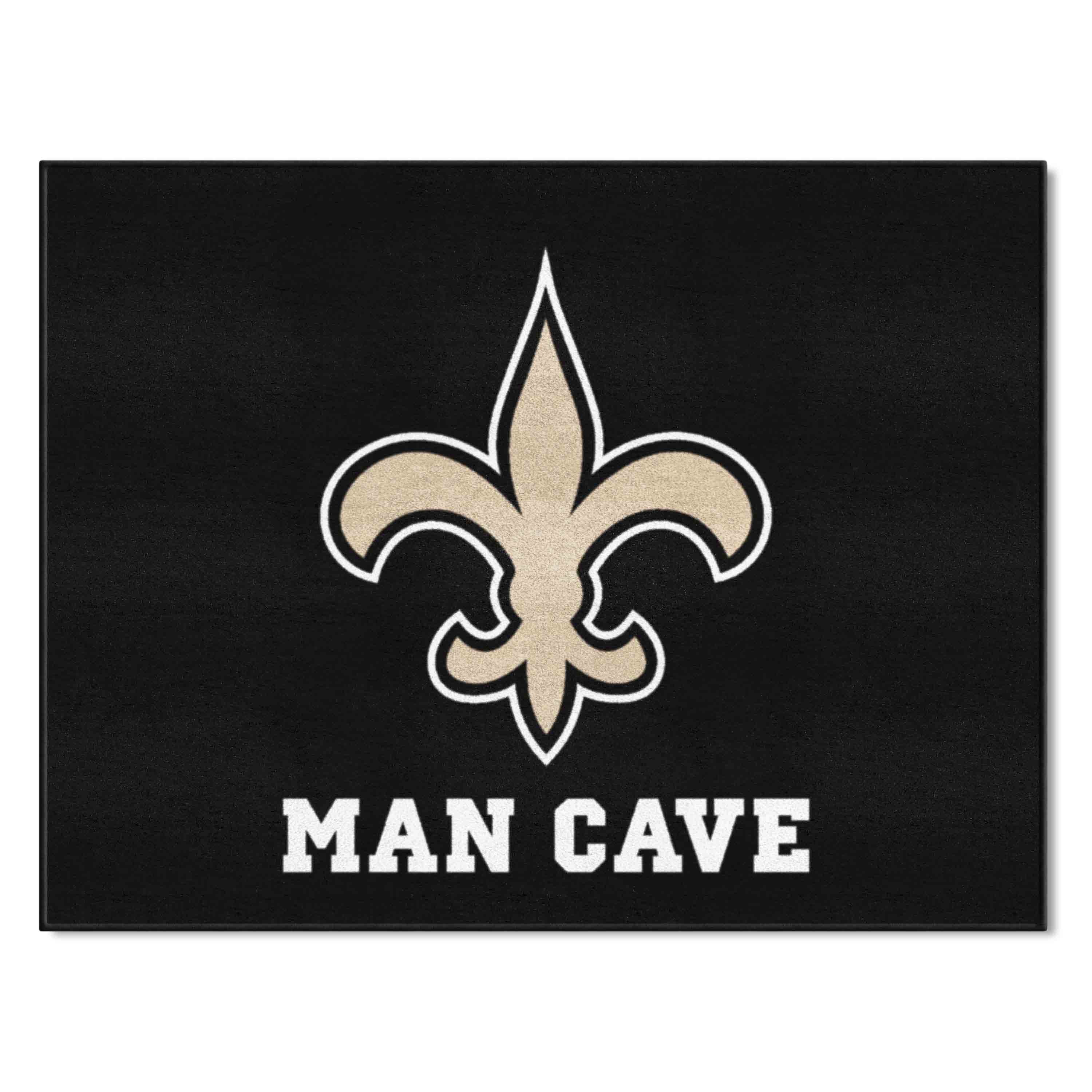 New Orleans Saints Man Cave All-Star Rug - 34 in. x 42.5 in. - New Orleans Saints