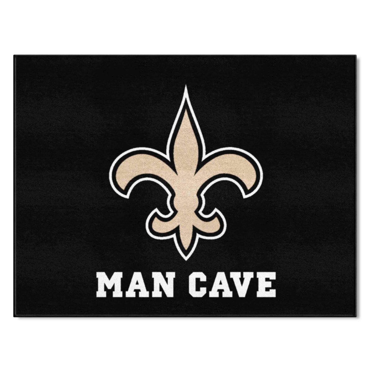 New Orleans Saints Man Cave All-Star Rug - 34 in. x 42.5 in.