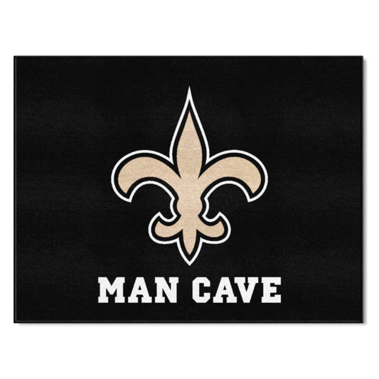 New Orleans Saints Man Cave All-Star Rug - 34 in. x 42.5 in.