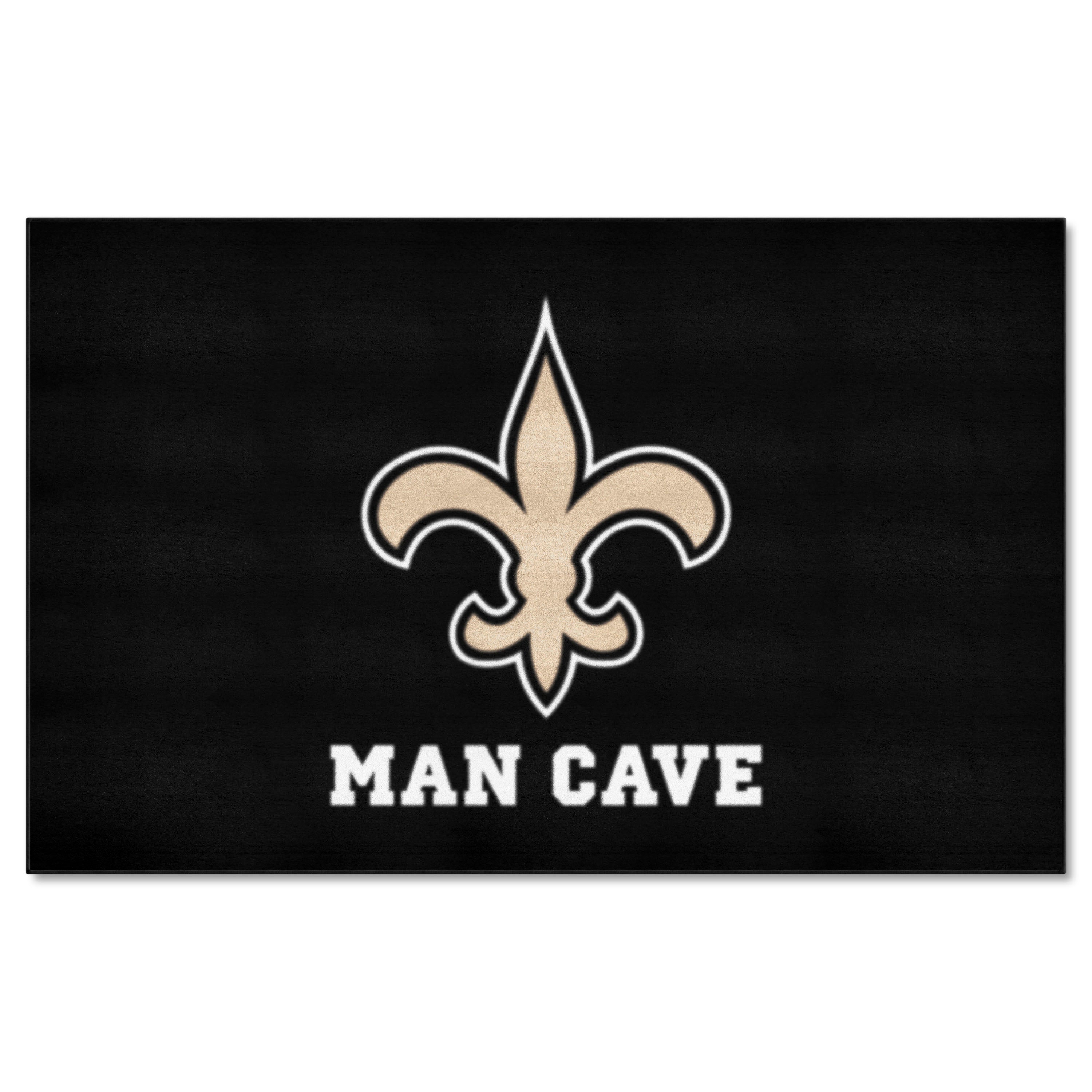 New Orleans Saints Man Cave Ulti-Mat Rug - 5ft. x 8ft.