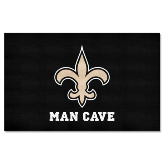 New Orleans Saints Man Cave Ulti-Mat Rug - 5ft. x 8ft.