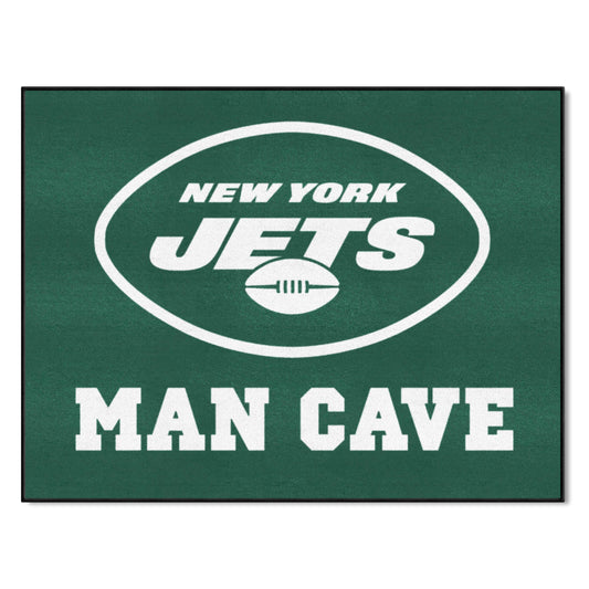 New York Jets Man Cave All-Star Rug - 34 in. x 42.5 in. - New York Jets