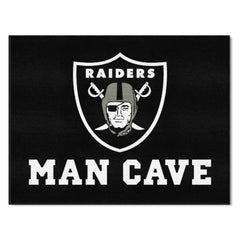 Las Vegas Raiders Man Cave All-Star Rug - 34 in. x 42.5 in.