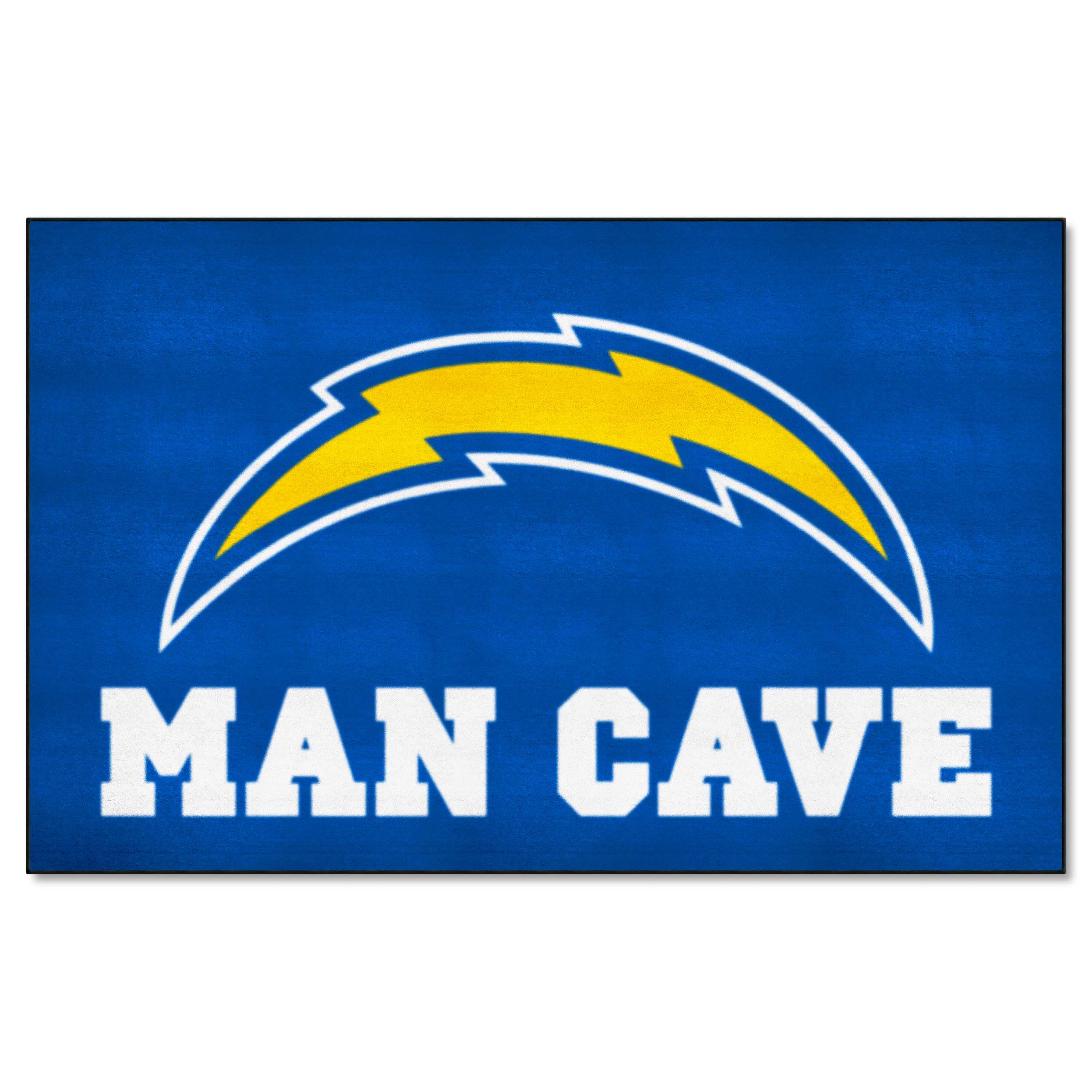 Los Angeles Chargers Man Cave Ulti-Mat Rug - 5ft. x 8ft.