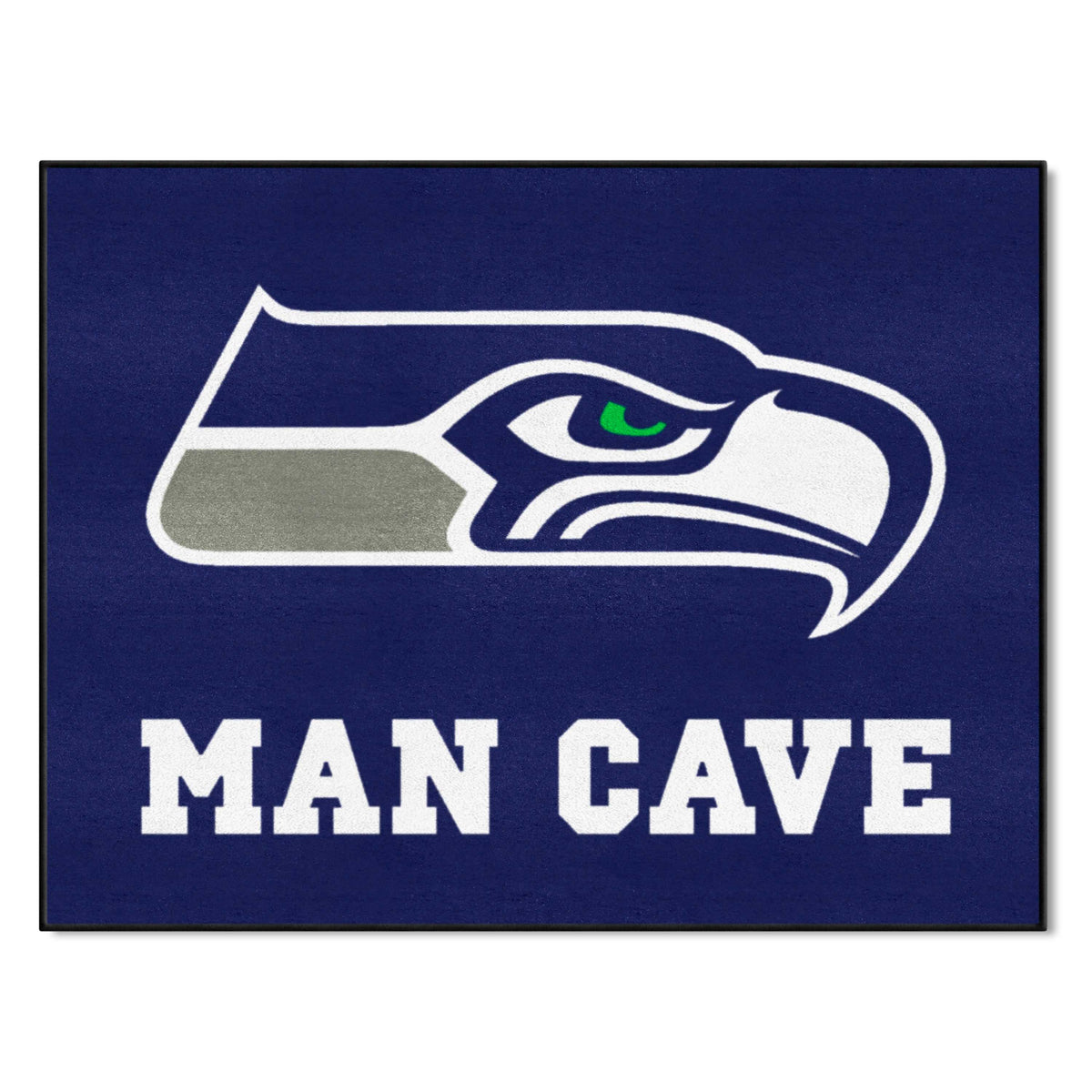 Seattle Seahawks Man Cave All-Star Rug - 34 in. x 42.5 in.