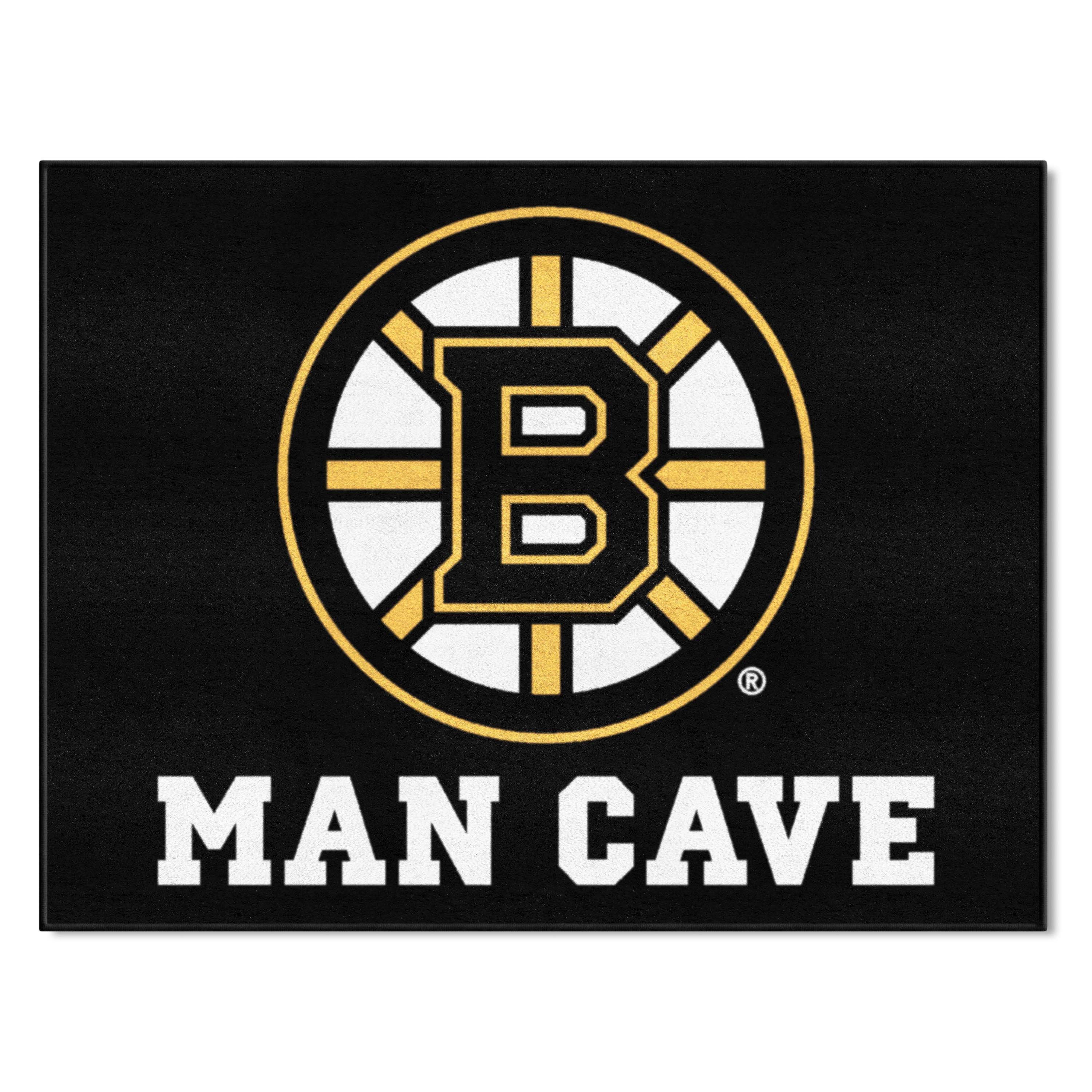 Boston Bruins Man Cave All-Star Rug - 34 in. x 42.5 in. - Boston Bruins